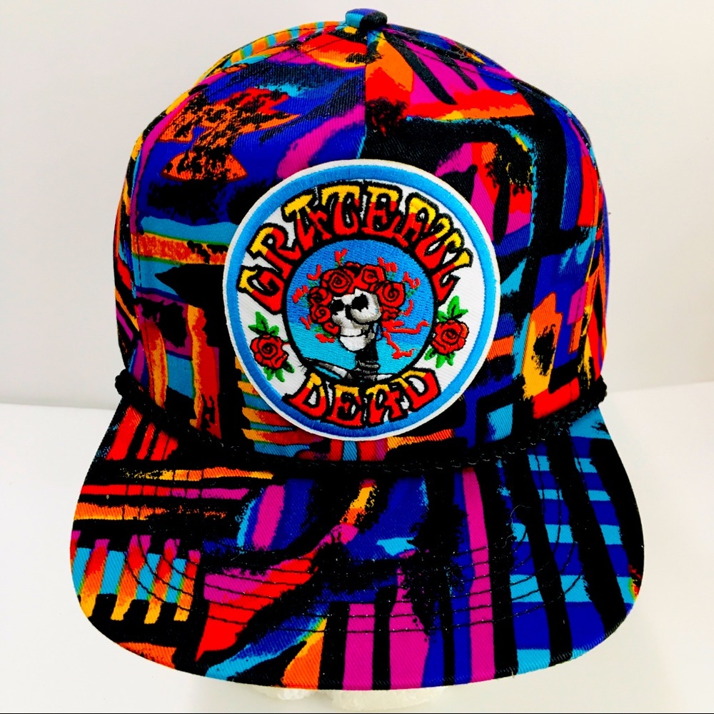 Vtg 90s Grateful Dead San Sun Rock Style Snapback Hat